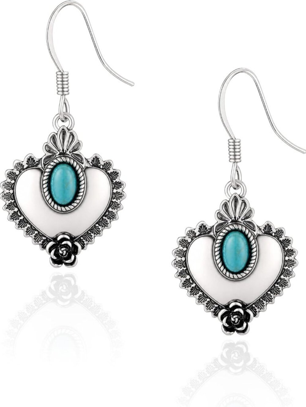 Vintage Turquoise Dangle Earrings for Women | Western Wrangler Style Jewelry